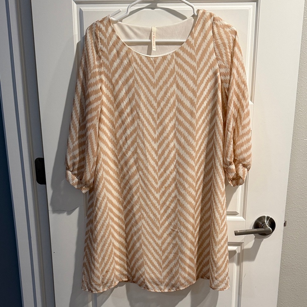 Chevron Patterned Women's Dress